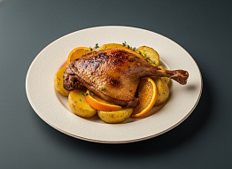 Утка с овощами