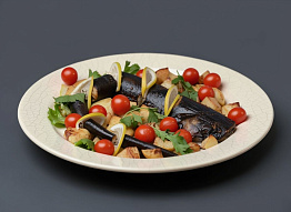 Сом запеченный с картофелем