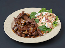 Сердце лося в соусе терияки