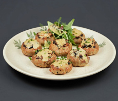 Мясные гнезда с грибной начинкой