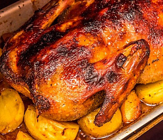 Утка с овощами