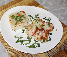 Муксун запечённый в сливках под сыром