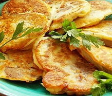 Язык оленя в сырном кляре