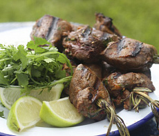 Шашлыки из зайчатины и печени зайца