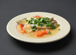 Уха из корюшки с водочкой