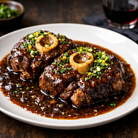 Оссобуко по-милански из оленины Оссобуко по-милански из оленины