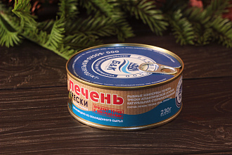 Печень трески (металлическая банка 230 грамм)