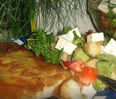 Морской язык в пивно-сырном кляре