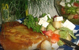 Морской язык в пивно-сырном кляре