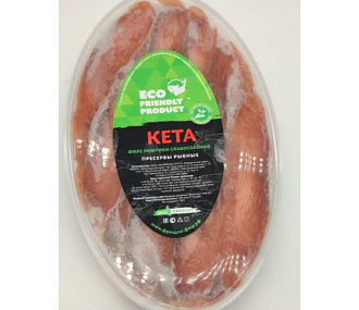 Кета филе ломтики без масла с/с 500гр