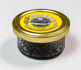 Икра осетра забойная замороженный продукт (стеклянная банка) 100 г