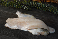 Судак филе на коже 400+(коробка 10кг)