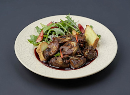 Вяхири тушёные в винном соусе