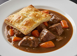 Пирог с рагу из марала