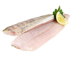 Судак филе на коже 600+(коробка 10кг)