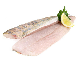 Судак филе на коже 600+(коробка 10кг)