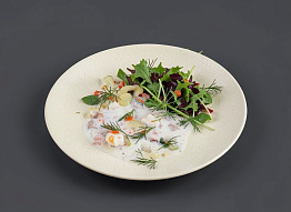 Сливочно-винный суп из налима