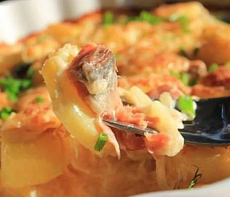 Картофель с сельдью по-фински