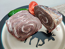 Рулет из пашины лося