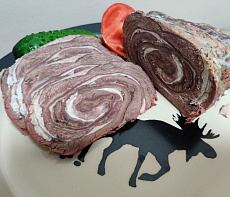 Рулет из пашины лося