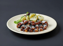 Солёный тугунок с картофелем