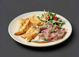 Пирожки с мясом кабана в лаваше