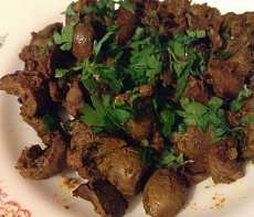 Почки косули в белом вине