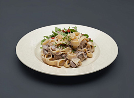 Паста с белыми грибами