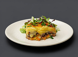 Запеканка с фаршем дикого кабана