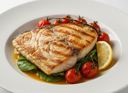 Осетровый стейк на мангале