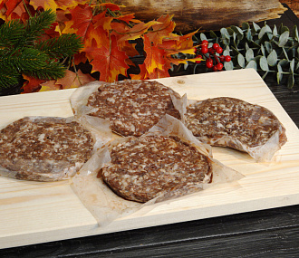 Котлеты для бургера из северного оленя 180 г (упак. 4шт)