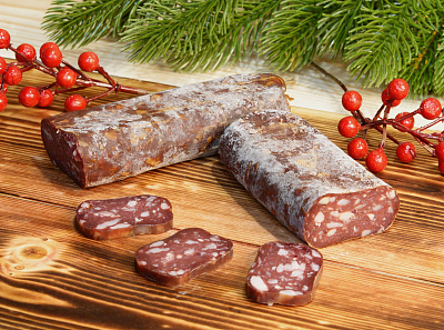 Превью Сыровяленая колбаса из лося Бусел