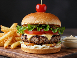 Бургер с медвежатиной по-мексикански