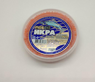 Икра форели радужной мороженная 100гр