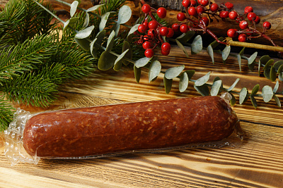 Превью Сервелат из лося с кабаном