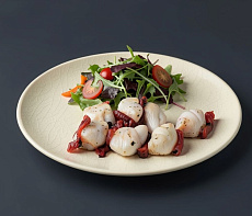 Кебаб из налима с томатами