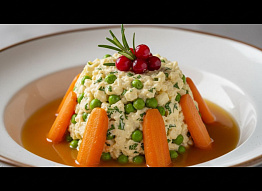 Оливье со стерлядкой