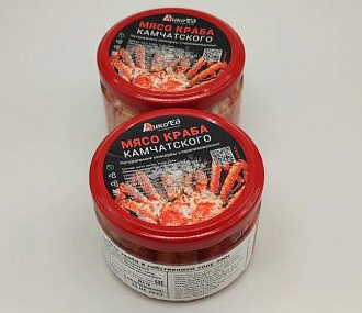 Краб камчатский (250 г), стеклянная банка