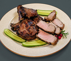 Барбекю из корейки кабана на кости