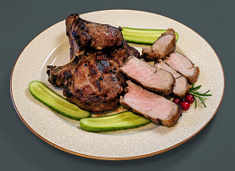 Барбекю из корейки кабана на кости