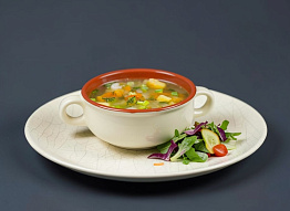 Овощной суп на костном бульоне