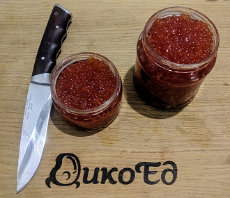 Икра кеты слабосоленая замороженная  (200 грамм)