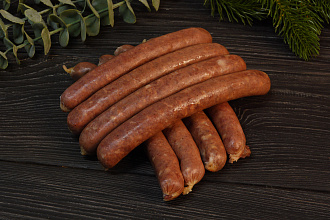 Колбаски охотничьи из косули полукопченые (охлажденные)
