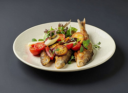 Ряпушка с овощами под белым вином