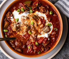 Чили с медвежьим фаршем