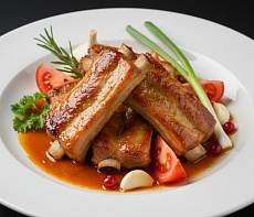 Медовые рёбрышки-гриль