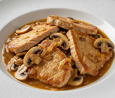 Печень оленя в сливочном соусе