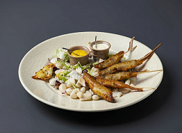 Корюшка, фаршированная сыром