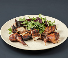 Заяц на гриле в соусе барбекю