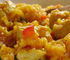 Паэлья из зайца по-денийски